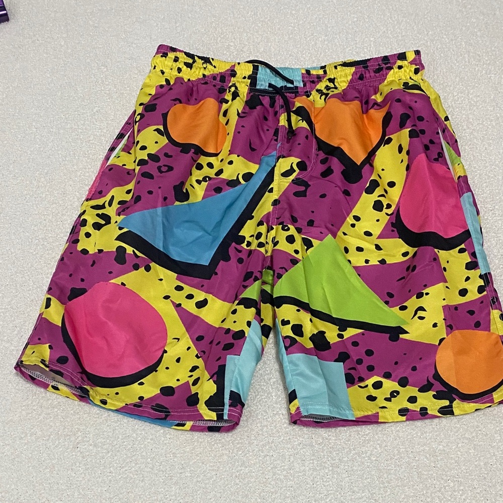 Vibrant Multicolor Swim Shorts